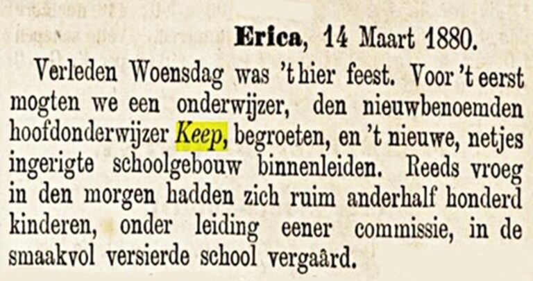 1 Meester Keep